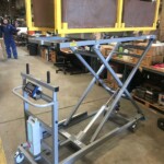 Kenyon’s new Trolley with Load and Weighing Device being weight tested..